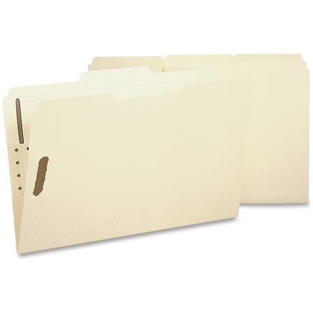 BUSINESS SOURCE 2-Ply Tab Manila Legal Fastener Folder, PK50 17231